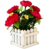 Декоративная композиция "Розы на деревянной подставке" Цвет: красный, 18 см Производитель: Великобритания Артикул: FF NX-63KA инфо 7272v.
