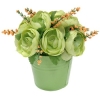 Декоративная композиция "Розы в горшочке", цвет: зеленый, 12 см Производитель: Великобритания Артикул: FF NX0457KE инфо 7319v.