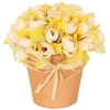 Декоративная композиция "Розы в горшочке", цвет: желтый, 9 см желтый Производитель: Великобритания Артикул: NX0404KG инфо 7372v.